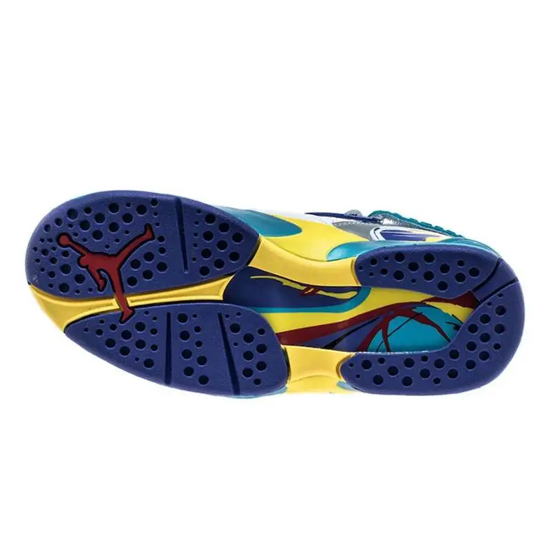 Фото Женские кроссовки Nike Jordan 8 Retro White Aqua 2019 №4
