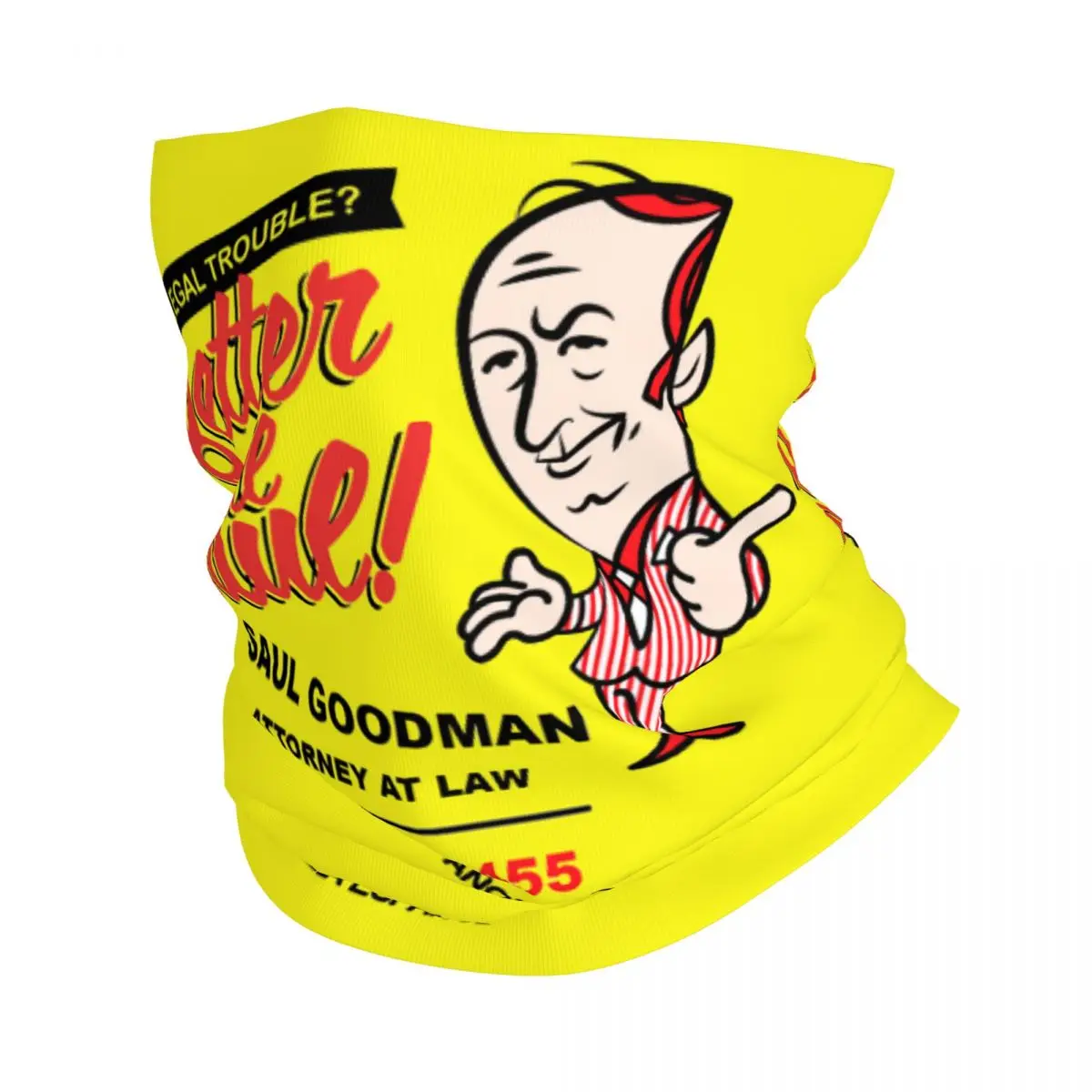 Бандана Better Call Saul Saul Goodman, зимняя теплая повязка на шею, женский ветрозащитный шарф для лица для пеших прогулок, повязка на голову с гетрами