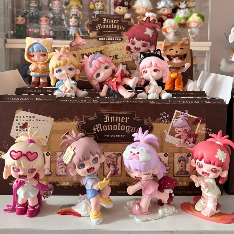 Yobu Inner Monologue Series 8 стилей Mystery Blind Box игрушки Kawaii фигурка игрушка кукла милый детский подарок на день рождения орнамент