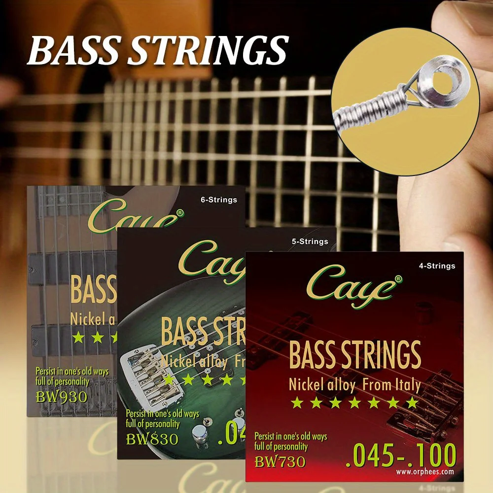 BW series электрическая басовая струна 4/5/6 string, шестигранный Внутренний сердечник из углеродистой стали, обмотка из стального сплава, простая антикоррозийная обработка