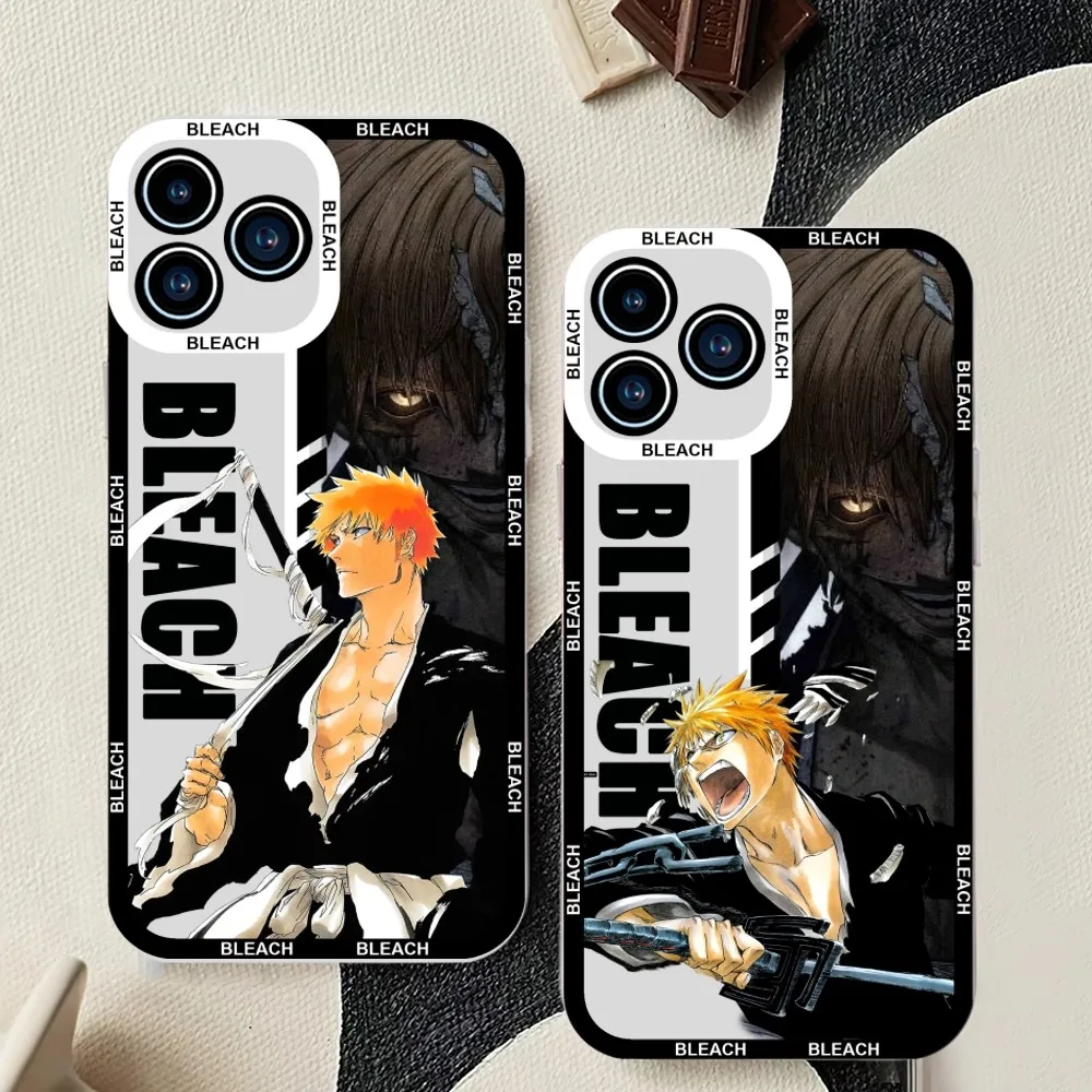 Bilibili аниме Bleach Kurosaki Ichigo чехол для телефона для iPhone 11 12 Mini 13 14 15 Pro Max прозрачный корпус