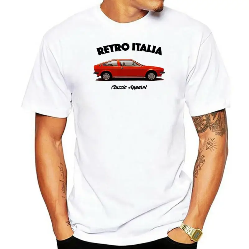 2022 Newest Tee Shirts Italian Classic Car Fans Romeo Alfasud Sprint T-Shirt. Retro Italia. Classic Car. Italian. Modified.Tees
