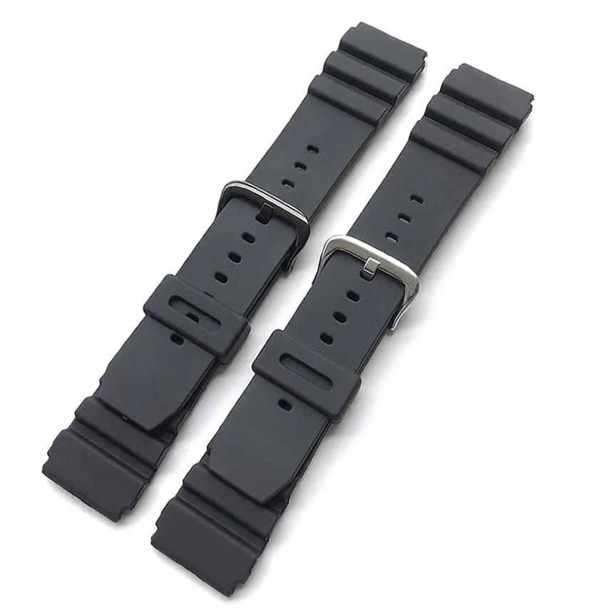 Фото Для часов Casio Swordfish MDV-106 MDV106 MDV-107 MTP-VD01 резиновый ремешок для часов 22 мм цепочка для часов мужской водонепроницаемый спортивный ремешок для часов №4