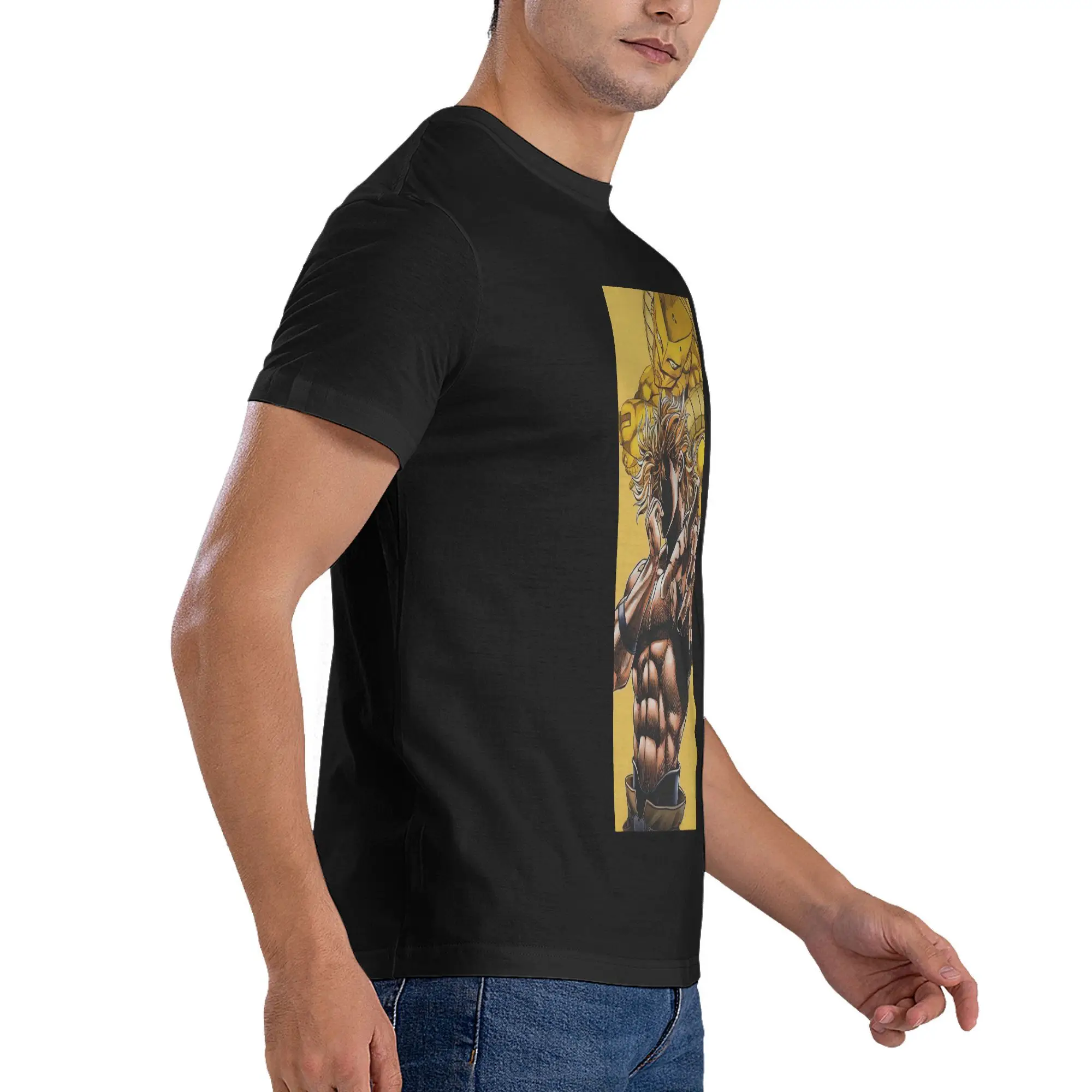 Фото Mens Womens J-Jojo Man B-Bizzare Shirt Pure Cotton Graphic Printing Tee Shirts Japanese Anime Clothing Outfits TS013 №4