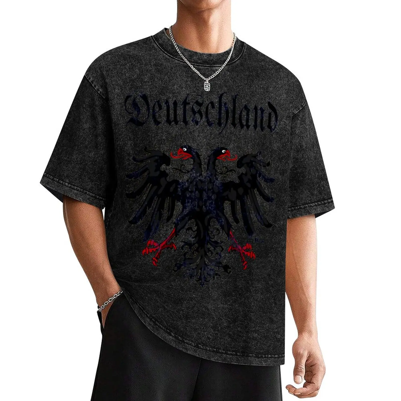 Футболка Reichsadler с фигурками аниме, винтажные футболки, персонализированная футболка, уличная одежда, мужские футболки