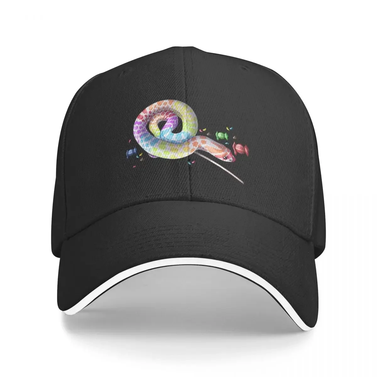Hognose Snake Candy Design Бейсбольная кепка Новая шляпа Rave Военная кепка Мужская роскошная мужская кепка Мужские шапки Женские