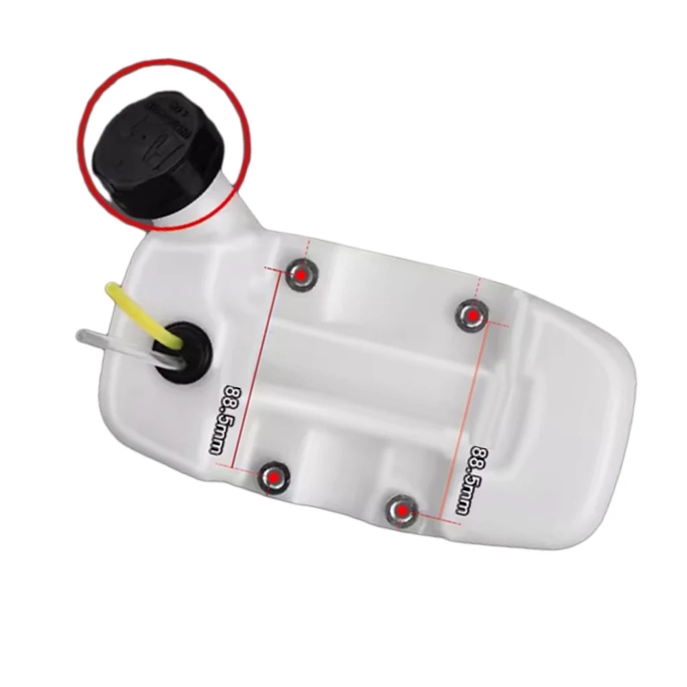 Фото Топливный бак с крышкой для Zenoah BC4310 G4K G45L 143 T35 436R, газонокосилка, топливные трубки и крышка, запасные садовые инструменты №5