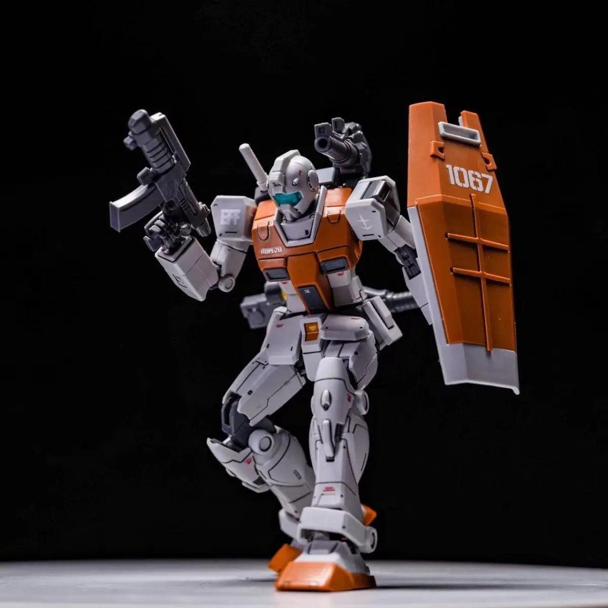 Фото Gaoke Xingdong HG 1/144 GTO RGM-79 GM Марокканская модель переднего типа в сборе, экшн-фигурки, робот, пластиковая модель, игрушки, подарки для детей №4