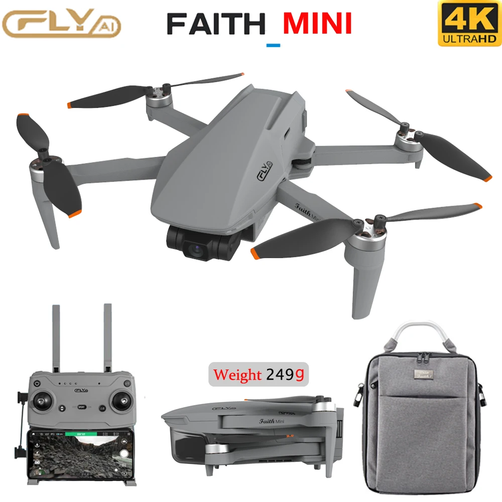 Новинка 2023, Квадрокоптер Faith MINI 230g с GPS и HD-камерой 4K, 3-осевой карданный подвес, профессиональный Радиоуправляемый квадрокоптер, 26 мин. полета, 3 км, мини-вертолет
