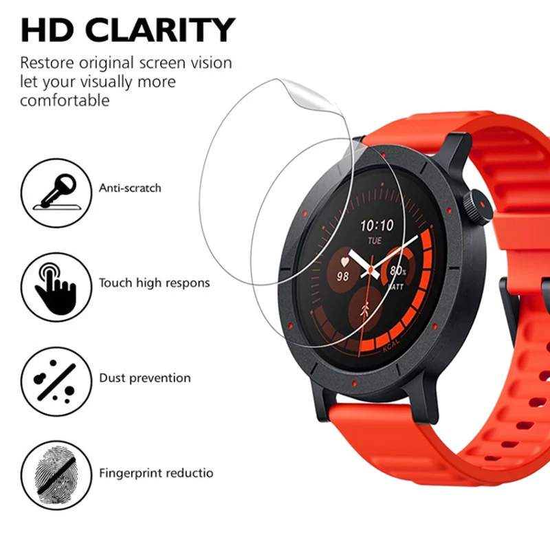 Фото Мягкая гидрогелевая пленка для CMF Watch Pro 3 2, защитная пленка для экрана HD, изогнутая защитная пленка для CMF by Nothing Watch 3 Pro, аксессуары №2