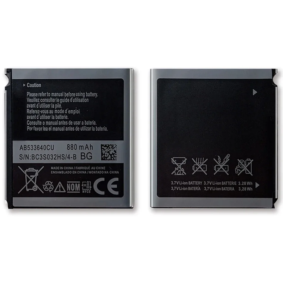 Фото АБ 533640 CC AB 533640 Аккумулятор CU/CK/CE для Samsung S6888 S3710 S3600C GT-S3600i S3930C S3601C S5520 S569 880 мАч с трек-кодом №5