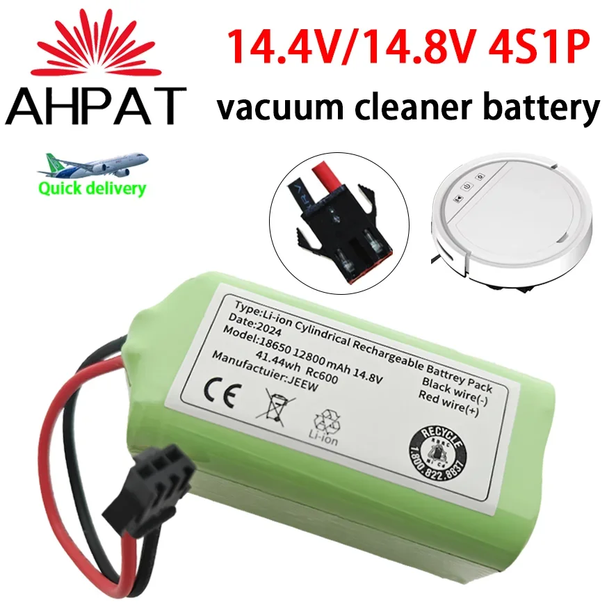 Аккумулятор 14,4 В, 12800 мАч для eufy RoboVac 15C 15T 25C 30 30C 35C MAX G10 G15 G20 G30, аксессуары для гибридного робота-пылесоса Edge