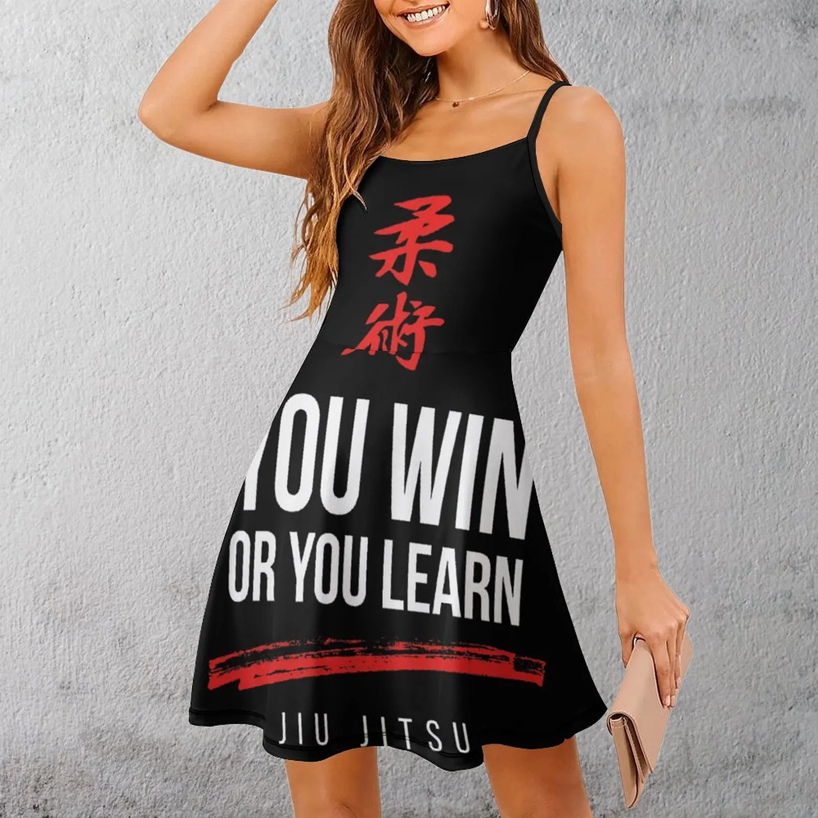 Фото You Win Or You Learn Jiu Jitsu Essential T Креативное сексуальное женское платье Женское платье на бретельках Geek Party The Dress №5
