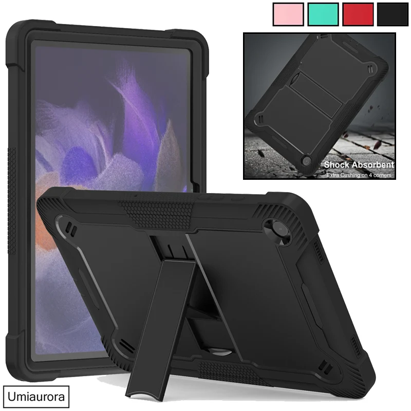 Для Samsung Tab A A7 A8 A9+ A11 Plus 11-дюймовый SM-X230 X210 X130 S6 Lite 10,4 дюйма противоударный силиконовый чехол для планшета с подставкой Armor Funda