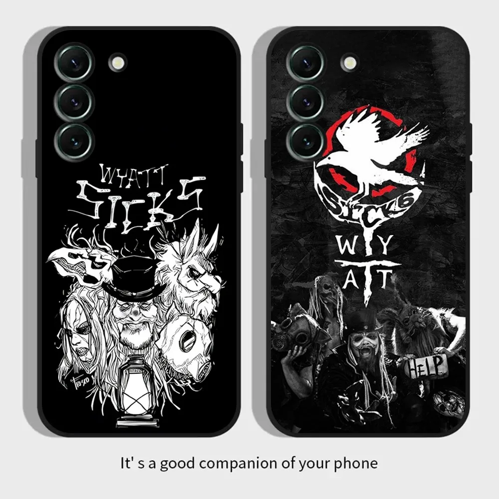 The W-WyattS S-Sicks Phone Case for Samsung S25,S24,S23,S22,S21,S20,Ultra,Pro S10,S30Plus,FE Black Cover