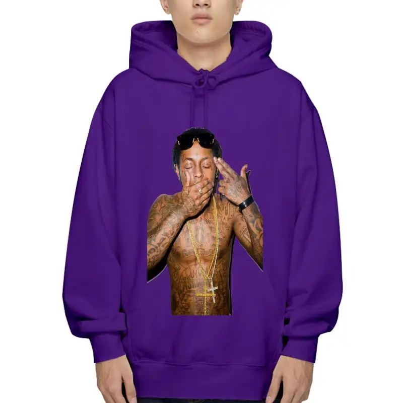 Hoodi Weezy LIL Уэйн верхняя одежда плакат trukFleece верхняя одежда плакат хип-хоп рэп Мужская