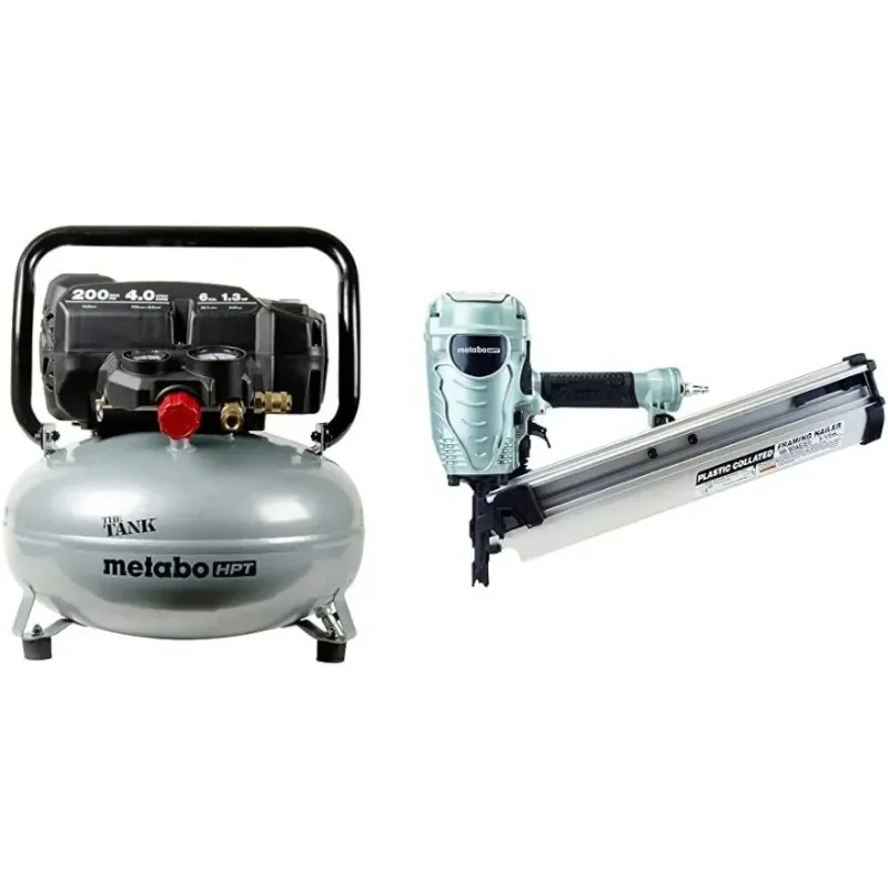 Metabo HPT EC914SM бак с высокой емкостью, воздушный компрессор для блинов с гвоздезабивкой