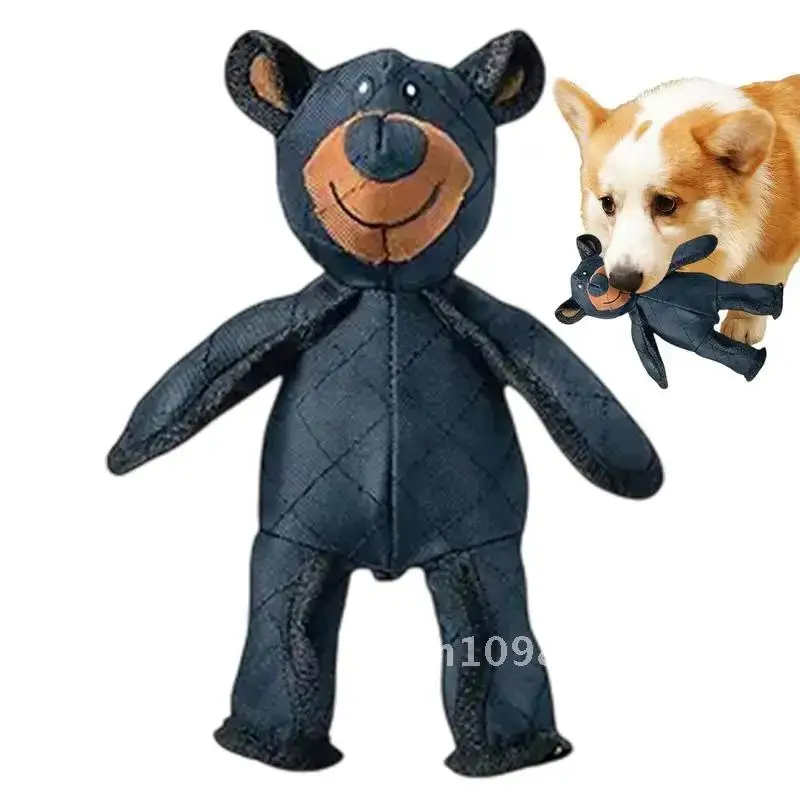 Mighty Plus Игрушка для собак Mighty Bear Pet Toys Небьющаяся игрушка с плюшевым мишкой Звуковая игрушка для собак Щеня Писклявая жевательная игрушка Собаки Игрушка для чистки зубов