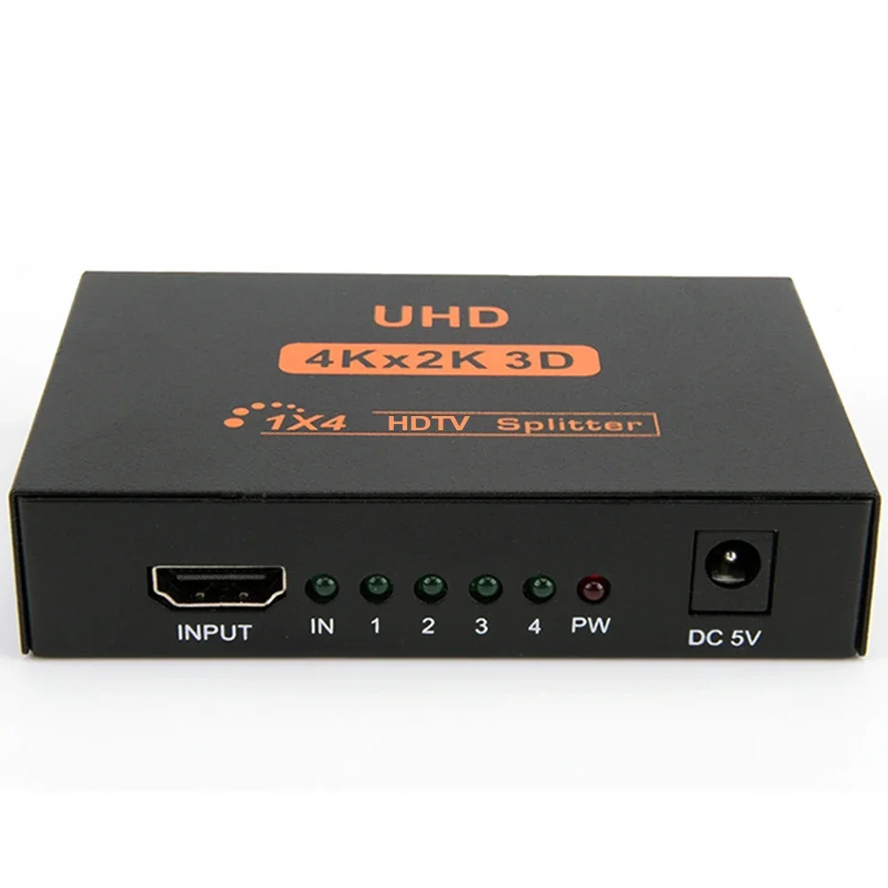 4K 3D HDMI-совместимый разветвитель HD 1080P 2 порта HDMI-совместимый разветвитель 1 в 2 выхода адаптер для ПК DVD TV Box PS3 1X2 Splitt