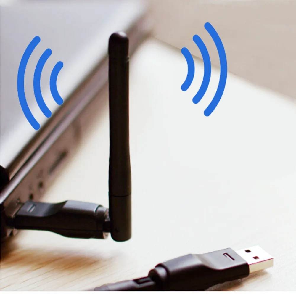 USB 150 Мбит/с Wi-Fi беспроводная сетевая карта 2,4 ГГц адаптер с антенной LAN ключ чипсет Ralink MT-7601 для ноутбука ПК ТВ