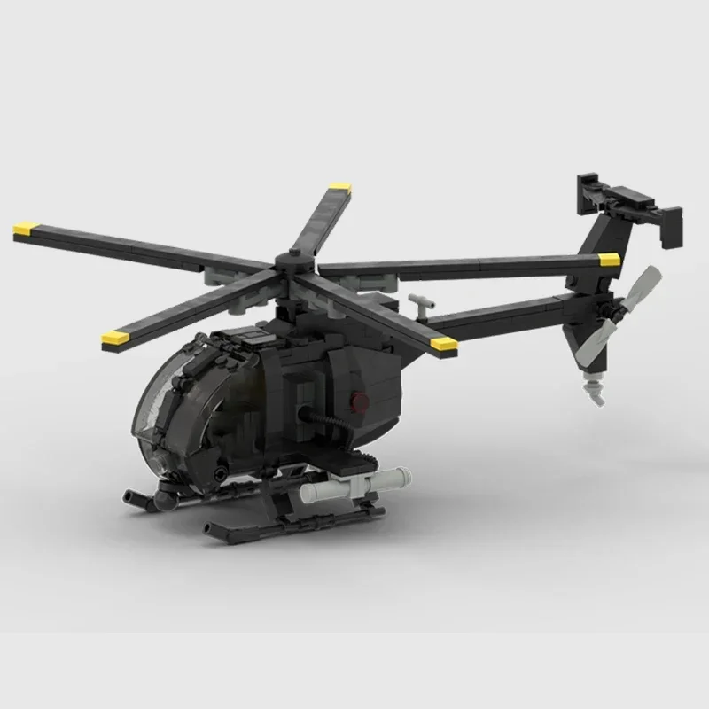 Строительные блоки YcMoc, военная модель, серия птиц, вертолет MH-6, технологические кирпичи, игрушки «сделай сам» для детей, подарки для детей, moc Blocks (art.: 3920cb0b77d88) - 3920cb0b77d88