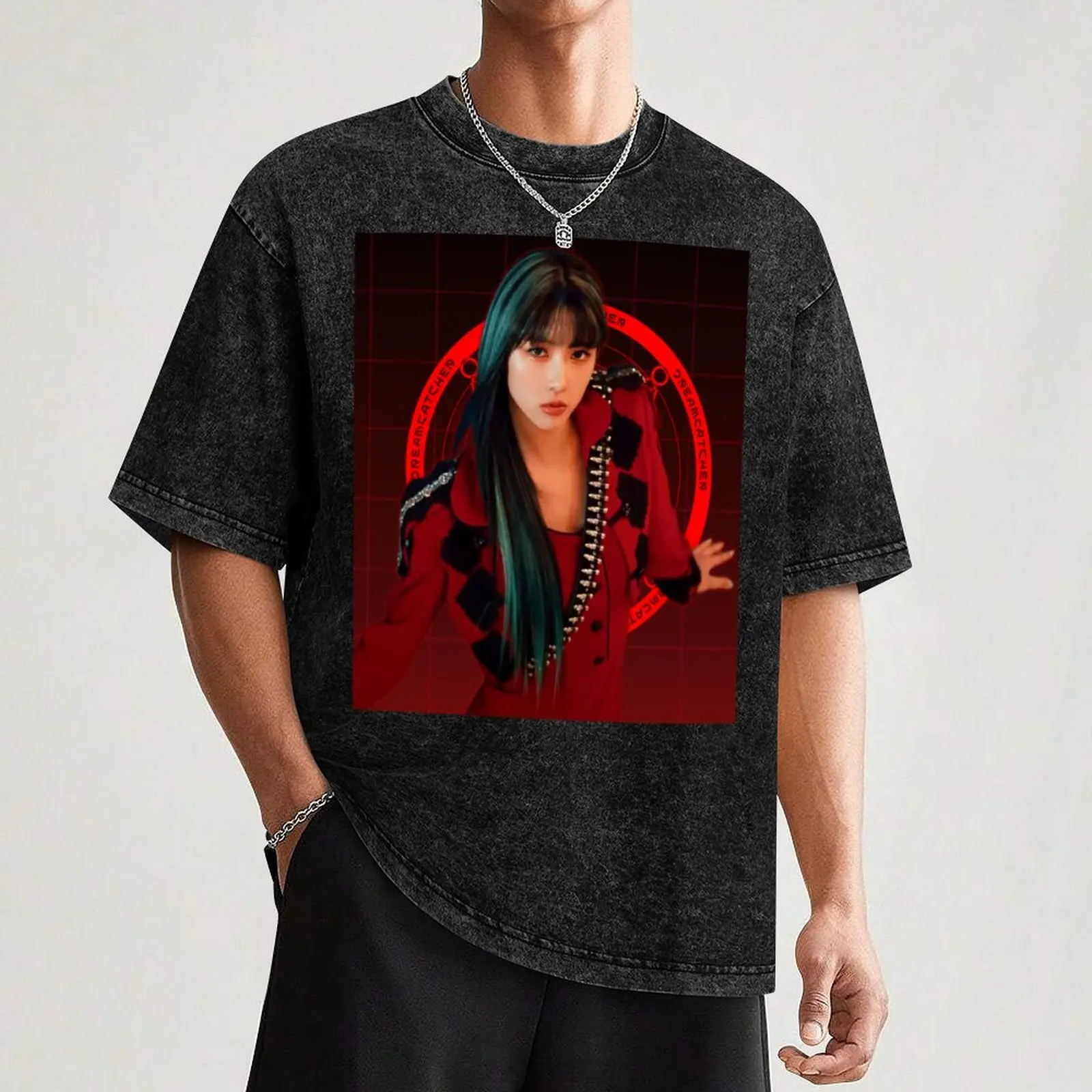 Фото Футболка DREAMCATCHER YOOHYEON KPOP, мужские хлопковые футболки с принтом для мужчин, футболка №3