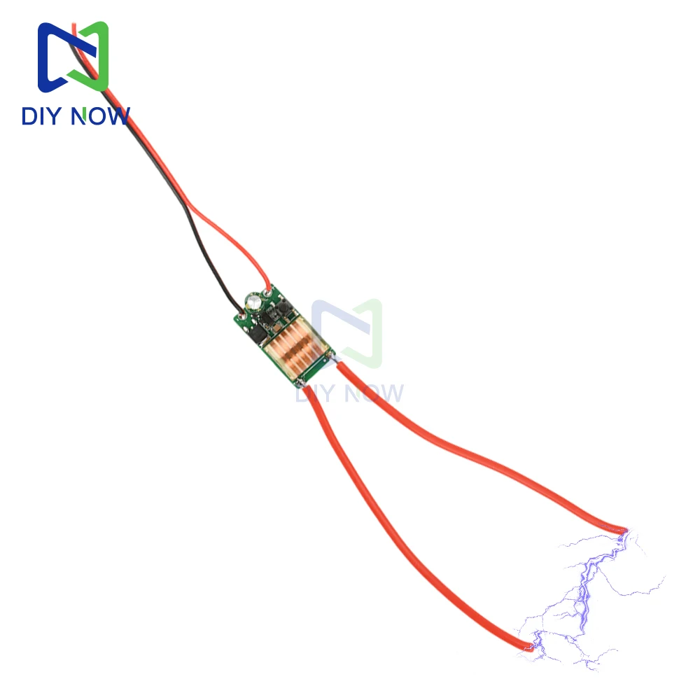 DC 4,2-9 В до AC10-20KV микромодуль зажигания высокого напряжения фиолетовый высокотемпературный дуговой небольшой прибор зажигания с переключателем