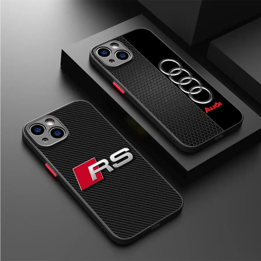 Чехол для телефона Sports-Car Audi для iPhone 16 15 Pro Max 14 Plus 11 12 13 Pro Max SE 8 7 14 Pro X XS XR 15Pro 12 Mini funda
