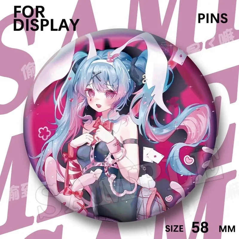 Значок Хацунэ Мику Хацунэ Мику Project DIVA Аниме Периферийные устройства Милый мультфильм Креативность 58 мм Брошь Мода Изысканный орнамент (art.: 3920d16c3f408) - 3920d16c3f408