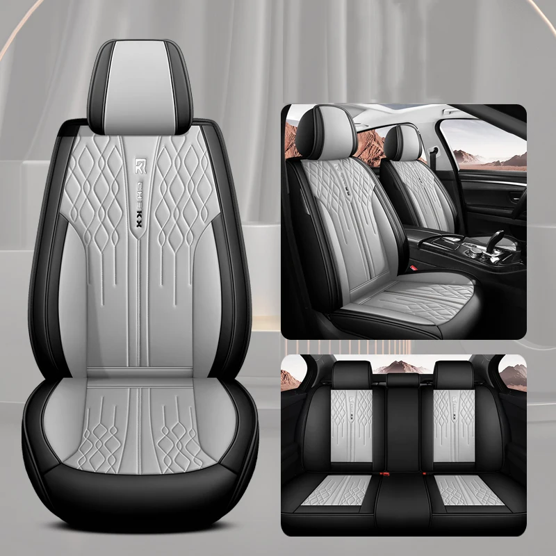 Кожаные чехлы на автомобильные сиденья для Ford Fiesta Mondeo MK4 Kuga KA Edge Explorer Mazda 2 3 BK BL CX5, водонепроницаемые аксессуары для салона автомобиля