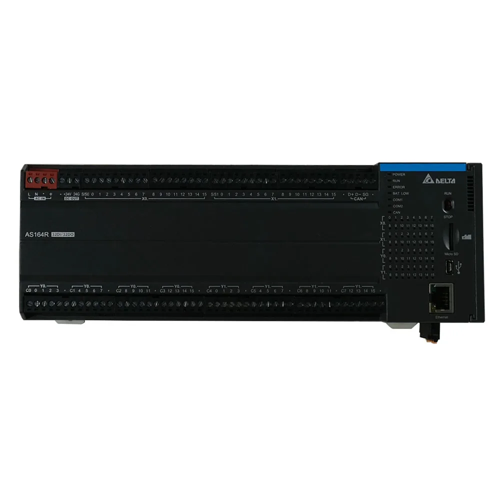 Программируемый контроллер серии Delta AS100 AS148T-A AS148R-A AS148P-A 24DI/24DO USB/RS485*2/Ethernet/CANopen Управление промышленной автоматизацией и аксессуары