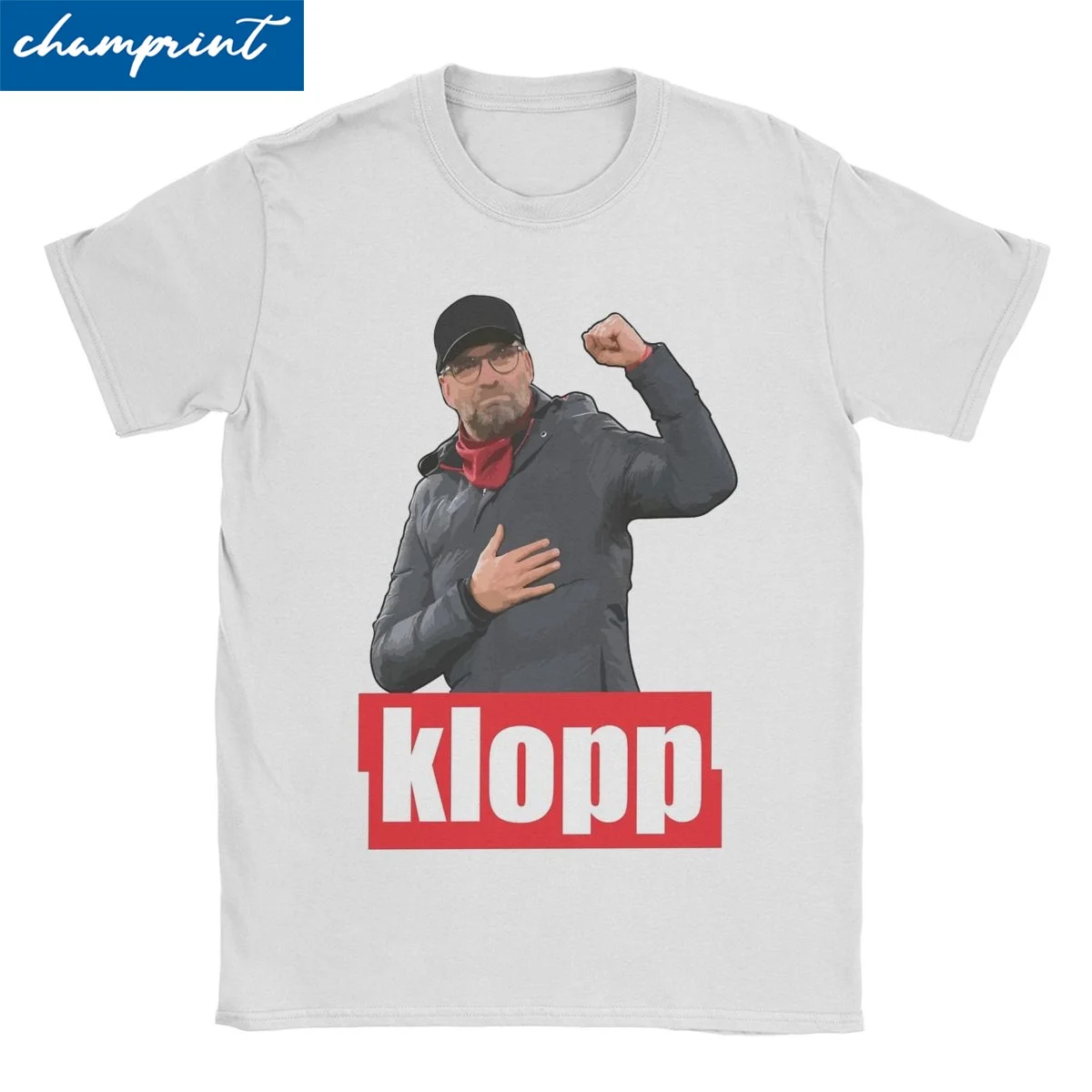 Футболка Jurgen Klopp для мужчин и женщин, забавная футболка из чистого хлопка, футболка с коротким рукавом и круглым вырезом, идея для подарка