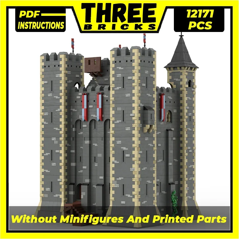 Строительные блоки Moc, модель крепости, роскошные технические модульные блоки, праздничные подарки, игрушки для детей, сборка своими руками
