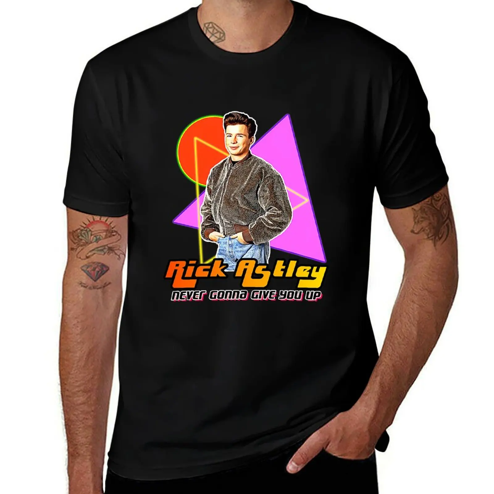 Футболка Rick Astley Rick Astleyyyy, одежда, футболки большого размера, мужская тренировочная рубашка