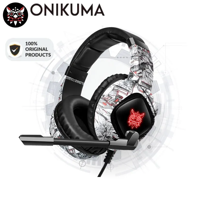 Фото ONIKUMA K19 Игровая гарнитура Наушники Проводные стереонаушники с шумоподавлением и микрофоном №3