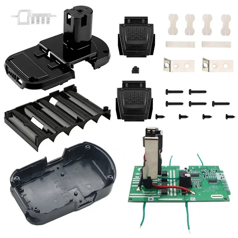 ABHG P108 5X18650 Li-Ion Battery Plastic Case Charging Protection Circuit Board For RYOBI 18V P103 P118 BPL-1815 1820G ONE+