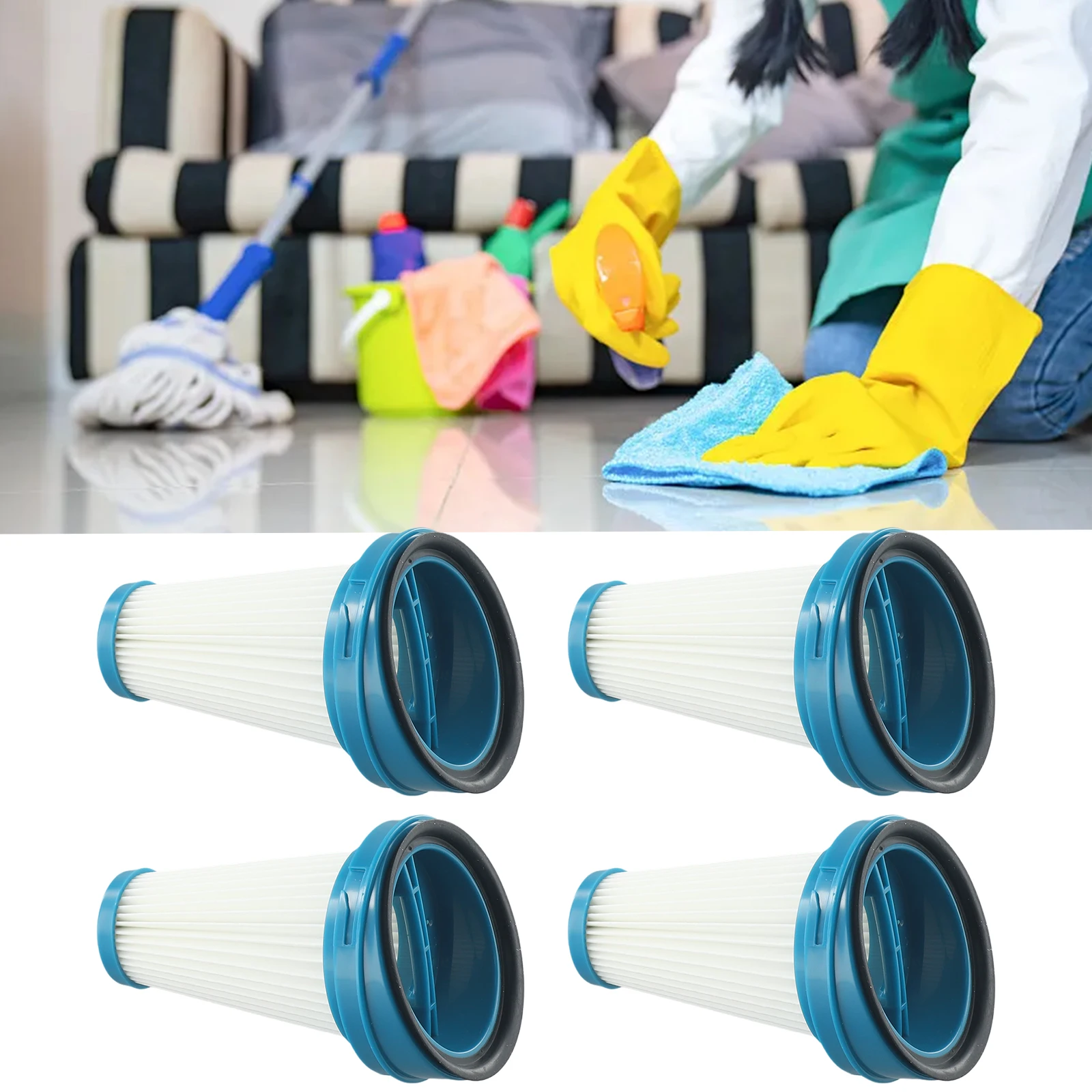 Фото 4 шт. фильтр для Tefal TY6974KO X-pert 360 TY6933WO TY6975WO ручной беспроводной пылесос запасные части Аксессуары №3