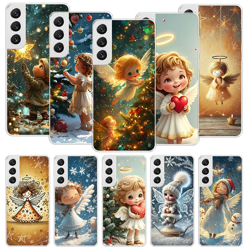 Милый чехол для телефона Elf Angel Girls для Samsung Galaxy S23 S24 S25 Ultra S20 FE S21 + S22 Plus S10 с мягким принтом, чехол Fundas S23