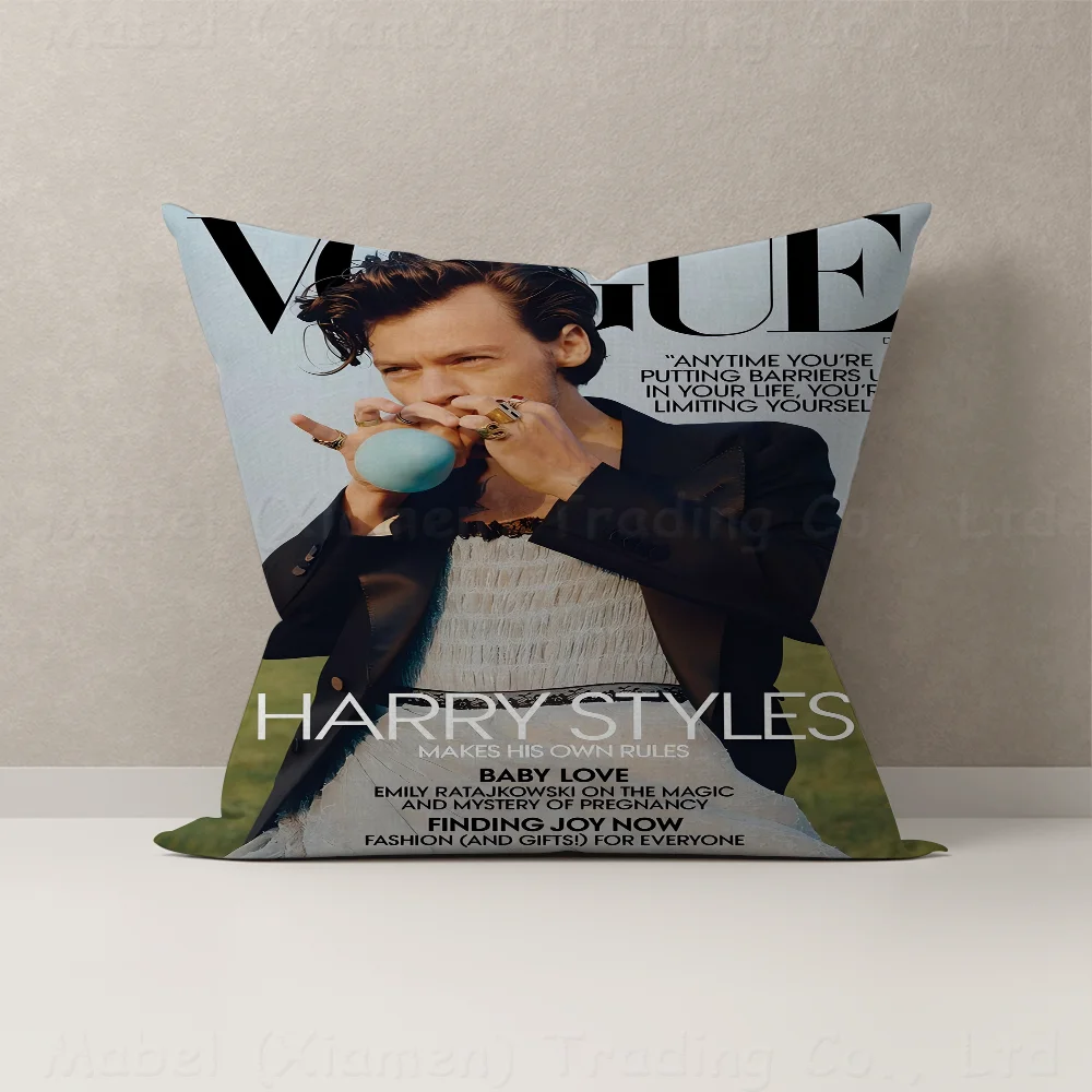 Фото Знаменитая поп-певица H-Harris_Styles, чехол для подушки, дюймы, декор для фермерского дома, домашние наволочки для украшения дивана №5