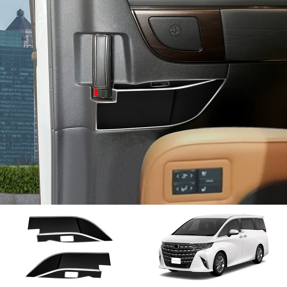 Фото Для Toyota Alphard Vellfire 40 Series 2023 2024 2025 ABS Middel переключатель окна, кнопка подъема, накладка, 3 РЯТА, крышка держателя чашки для воды №3