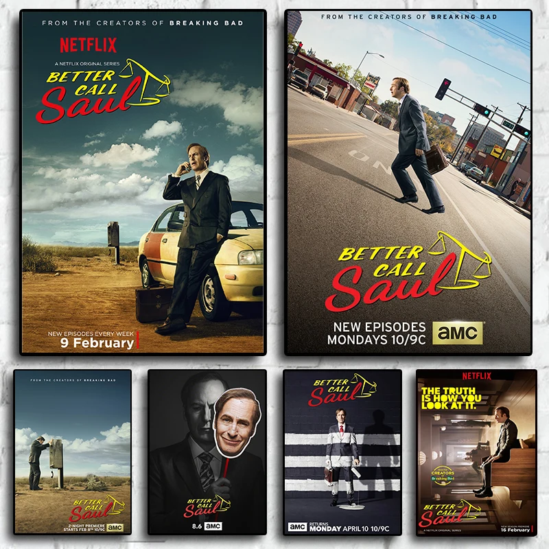 Картина из классического фильма «Better Call Saul», современный плакат на холсте, настенное искусство для гостиной, дивана, Декор для дома