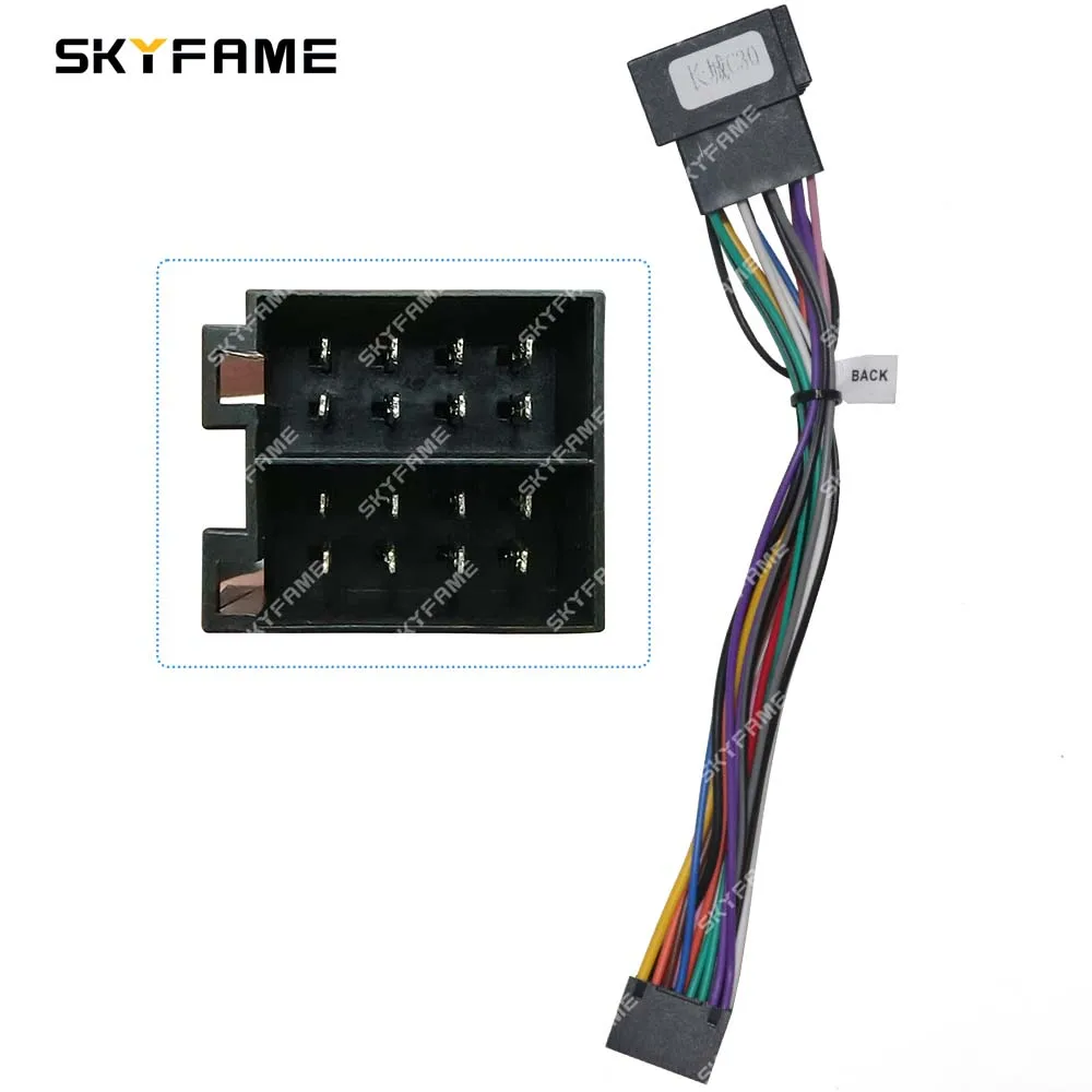 Автомобильный 16-контактный адаптер жгут проводов SKYFAME, декодирующий Android-кабель питания для Great Wall Voleex Tengyi C30