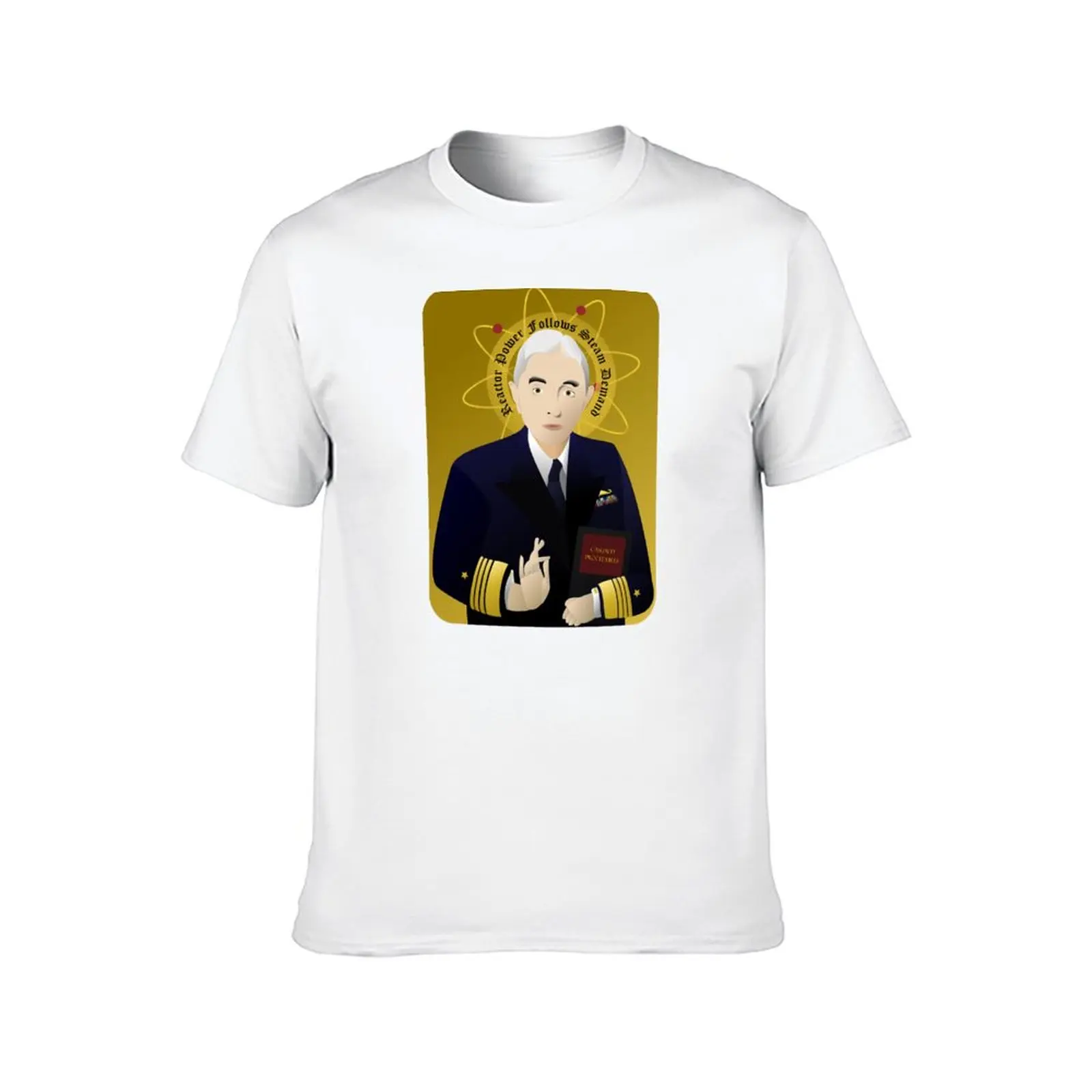 Фото Футболка Hyman G. Rickover Icon, хлопковые футболки, мужская футболка из 100%, мужская дизайнерская футболка №2