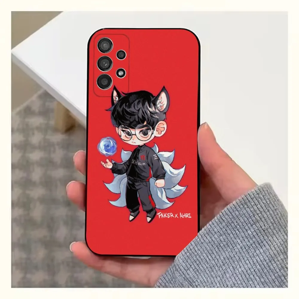 Фото L-LOL T-T1 F-Faker Phone Case For Samsung S25,S24,S23,S22,S20,S21,S10,Ultra,Plus,Lite,FE,Soft Silicone Black Cover №2