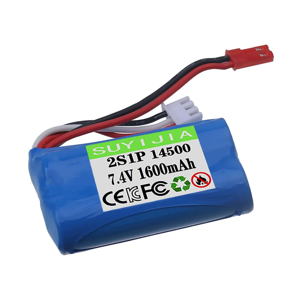 Новый аккумулятор 7,4 В для радиоуправляемой лодки Wltoys WL917 2S 14500 7,4 В 1600 мАч для Syma F1 FX059 RC Самолет FT007 Запчасти для радиоуправляемой лодки (art.: 3920d033f56e0) - 3920d033f56e0