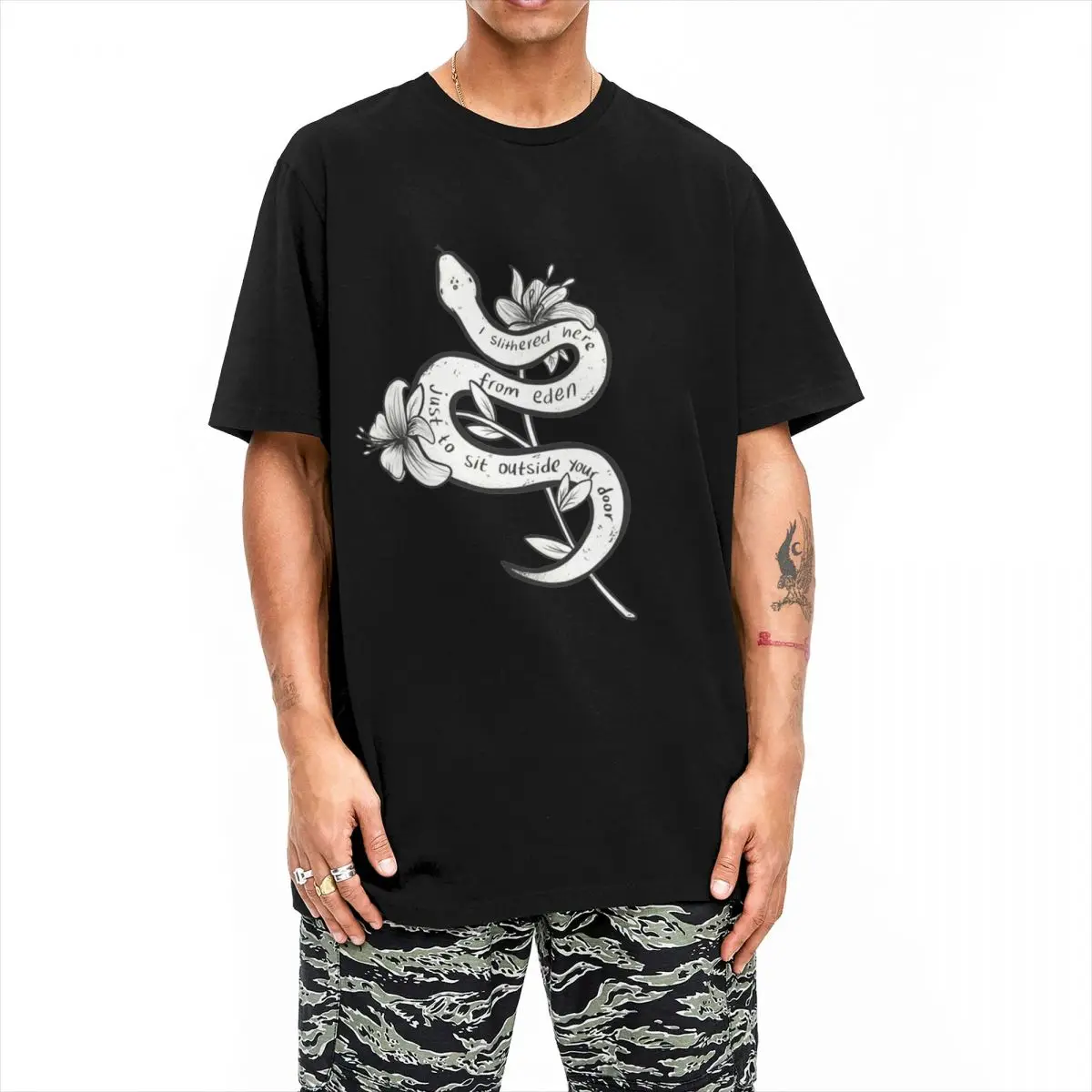 Мужские футболки Hozier из Eden Cotton Top Tees, летняя Винтажная футболка с коротким рукавом и круглым вырезом, модная крутая футболка на заказ