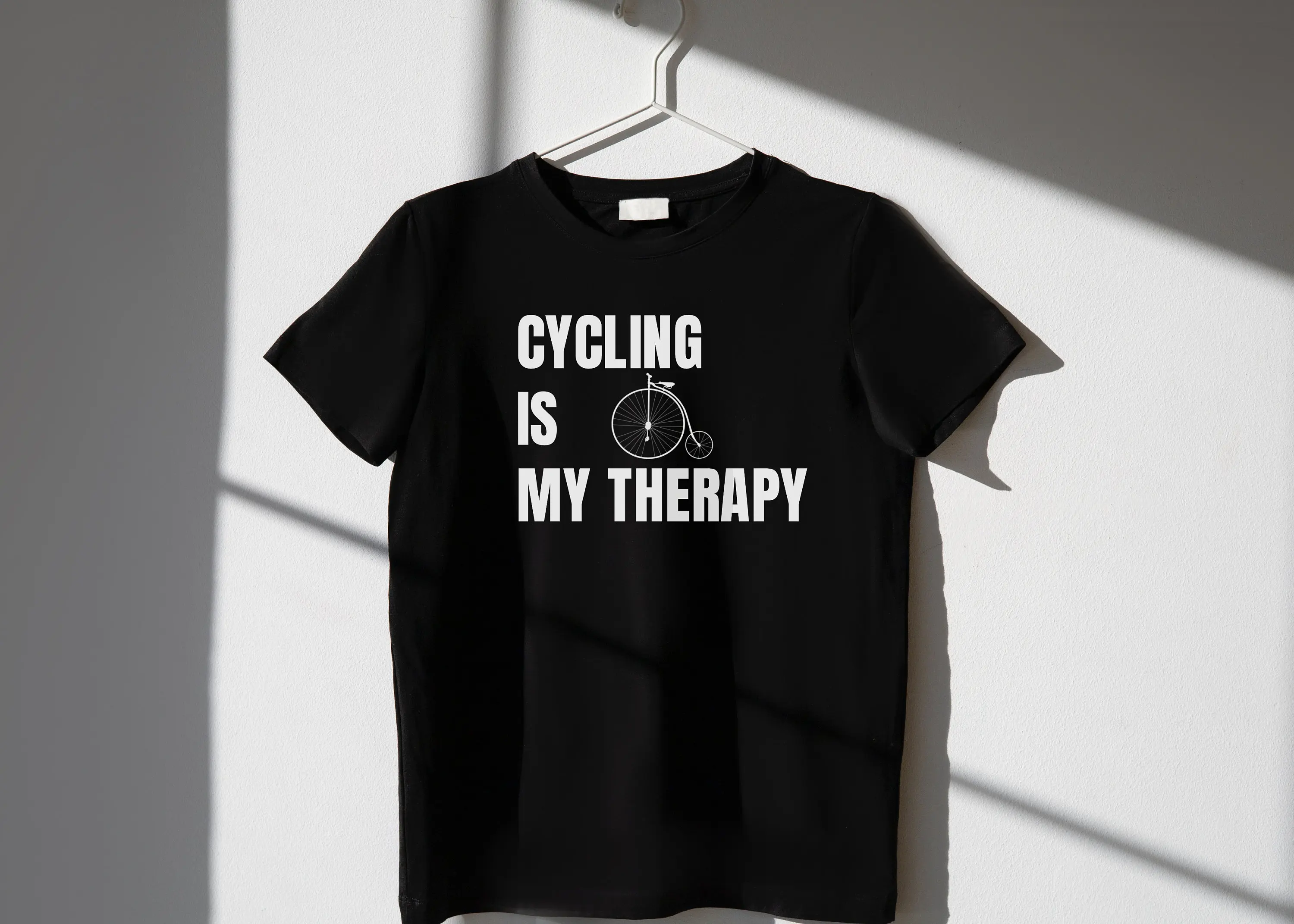 Cycling Is My Therapy Bicycle Bike Lover T Shirt Clothing Mountain Good Day To Ride