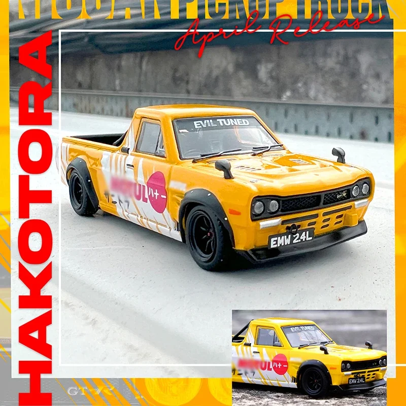 Модель автомобиля-акутора INNO 1:64, грузовик, литье под давлением, демонстрация коллекционных подарков