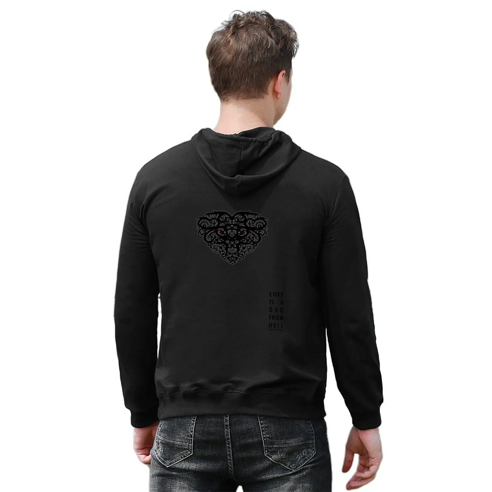 Charles Bukowski - Love is a dog from hell Hoodie men's sweat-shirt autumn hooded shirt autumn jacket men new hooded tee (art.: 3920d22c1c0b7) - 3920d22c1c0b7