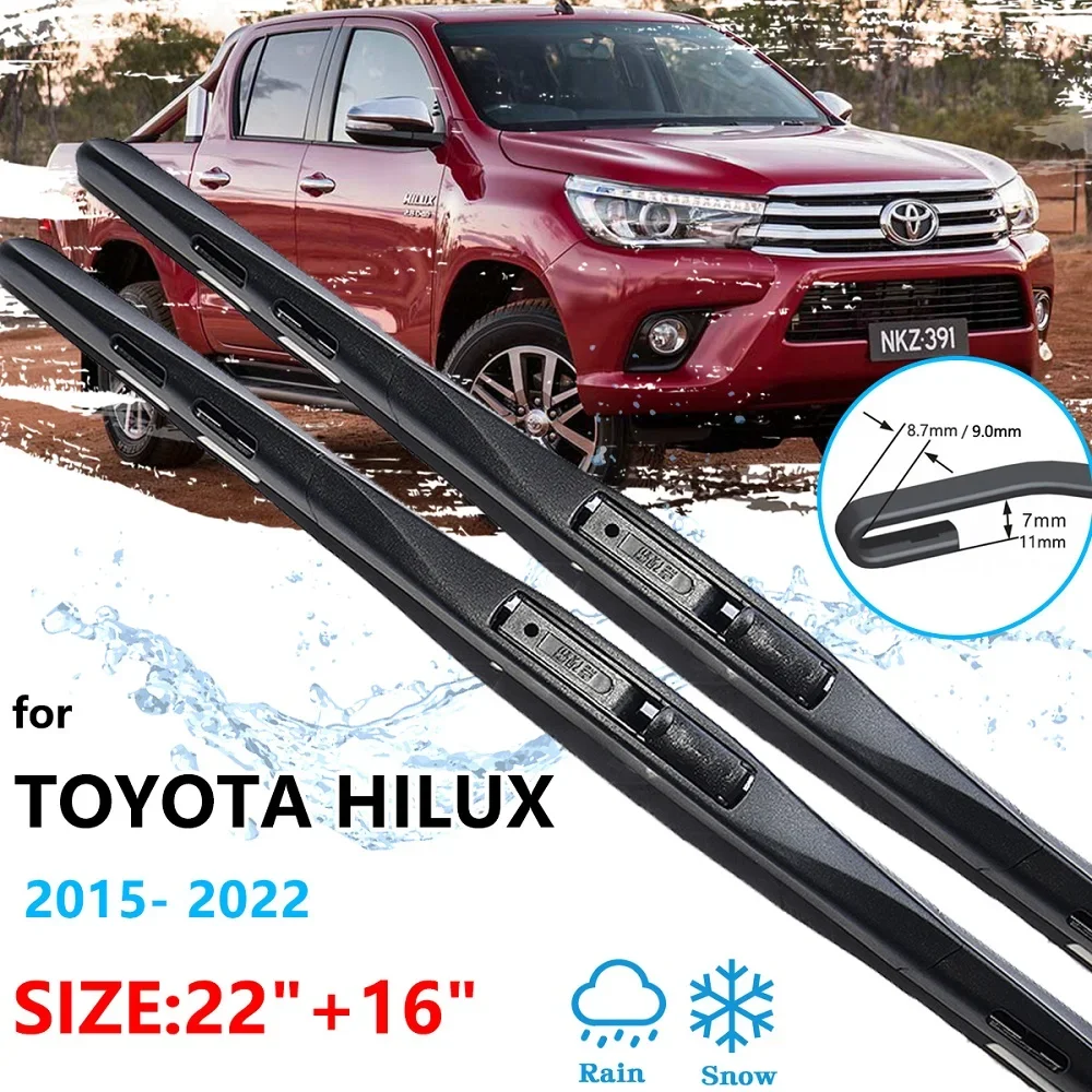 Передняя щетка стеклоочистителя автомобиля для Toyota Hilux 2015 2016 2017 2018 2019 2020 2021 2022 стеклоочистители лобового стекла AN120 AN130